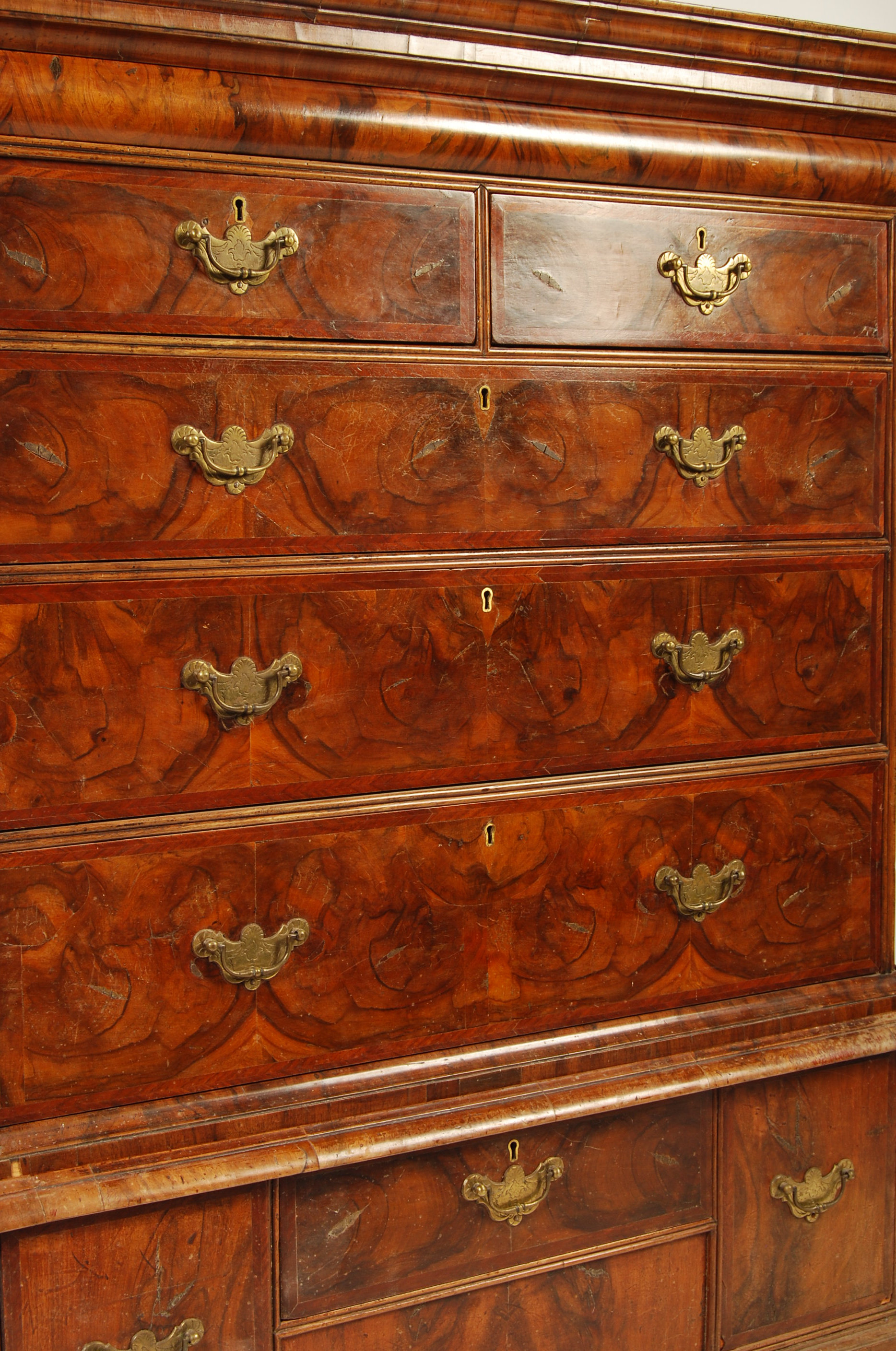 LATE 17TH / 18TH CENTURY WALNUT CHEST ON STAND - Image 3 of 11