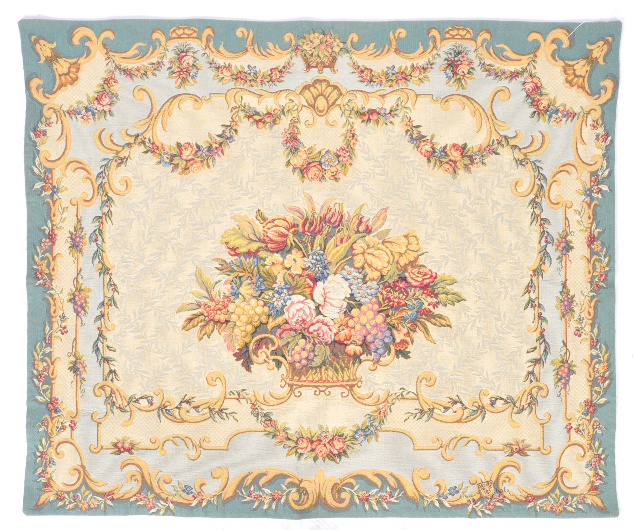20TH CENTURY FRENCH TAPESTRY THROW