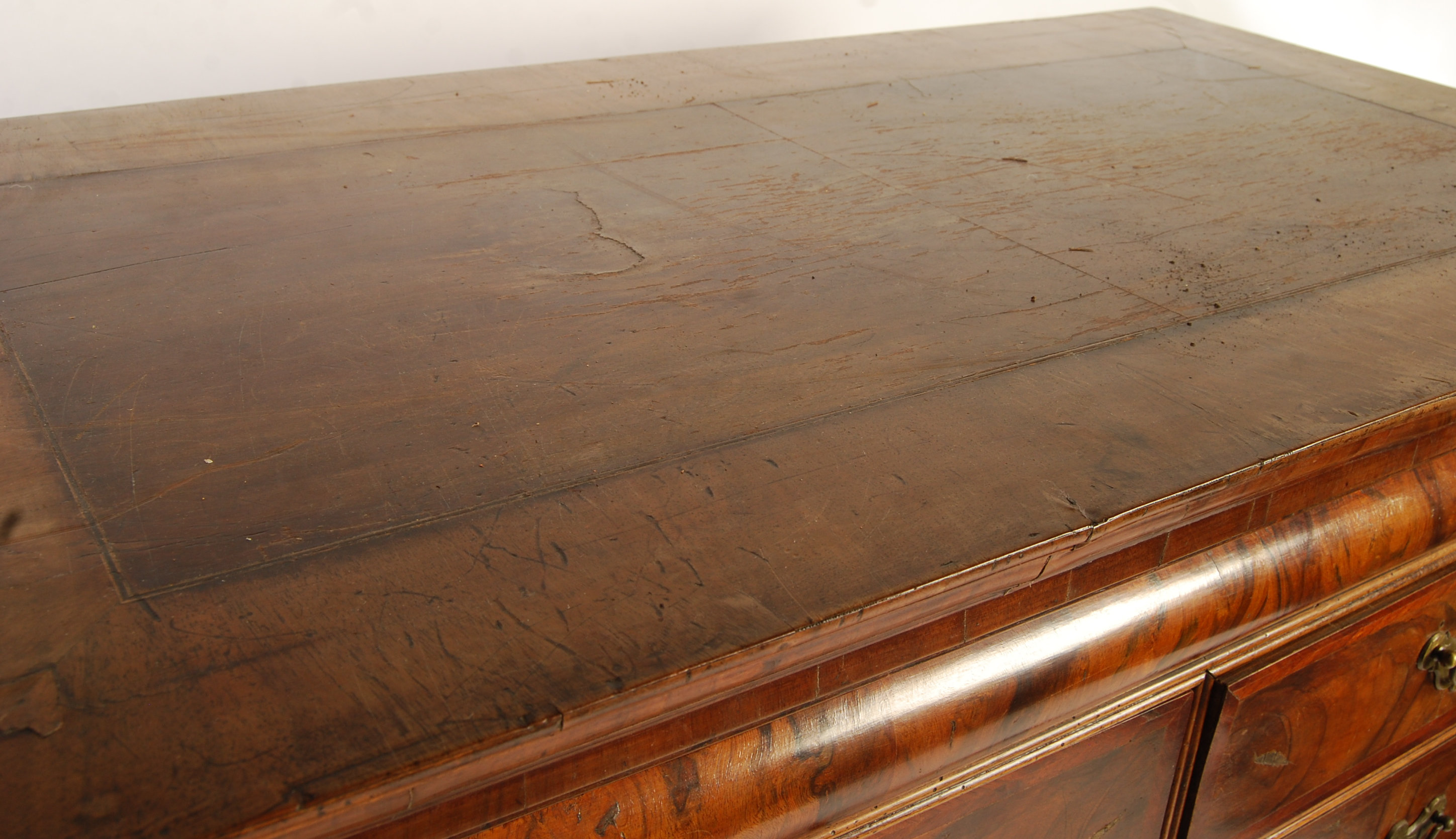 LATE 17TH / 18TH CENTURY WALNUT CHEST ON STAND - Image 10 of 11