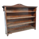 19TH CENTURY ANTIQUE MAHOGANY OPEN BOOKCASE