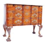 STUNNING 19TH CENTURY ANTIQUE WALNUT CHIPPENDALE MANNER COMMODE