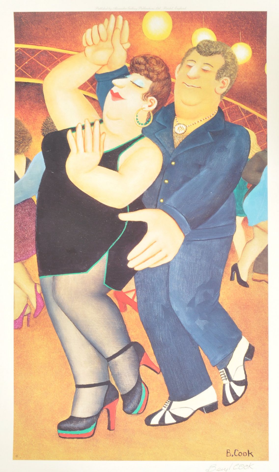 AFTER BERYL COOK SIGNED PRINT ENTITLED ' DIRTY DANCING '