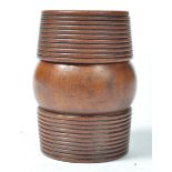 EARLY 19TH CENTURY TURNED WOOD TREEN SPICE BARREL