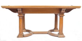 STUNNING 19TH CENTURY OAK GOTHIC DINING TABLE