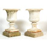 PAIR OF VICTORIAN 19TH CENTURY CAMPANA URNS