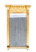 19TH CENTURY ANTIQUE EGYPTIAN STYLE WALL MIRROR