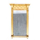 19TH CENTURY ANTIQUE EGYPTIAN STYLE WALL MIRROR