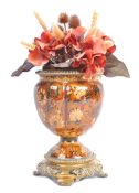 19TH CENTURY FRENCH CHAMPLEVE ENAMEL TABLE VASE