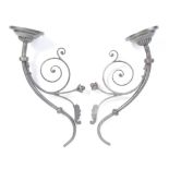 19TH CENTURY GOTHIC REVIVAL CAST IRON WALL BRACKETS
