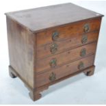 18TH CENTURY GEORGE III MAHOGANY BACHELORS CHEST O