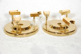Fase - A matching pair of retro 1980's brass ceili