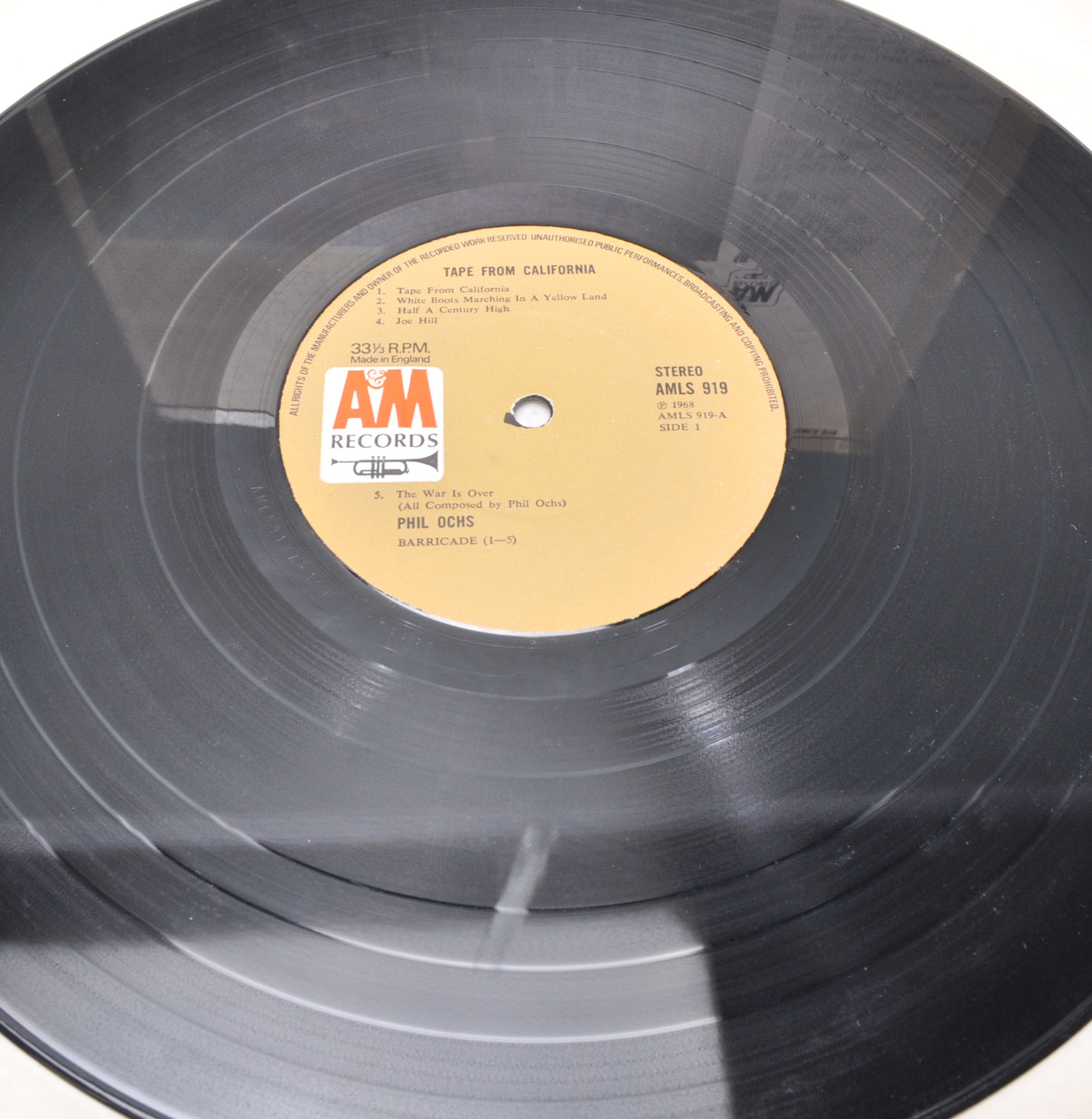 A vinyl long play LP record album by Phil Ochs – T - Image 4 of 5