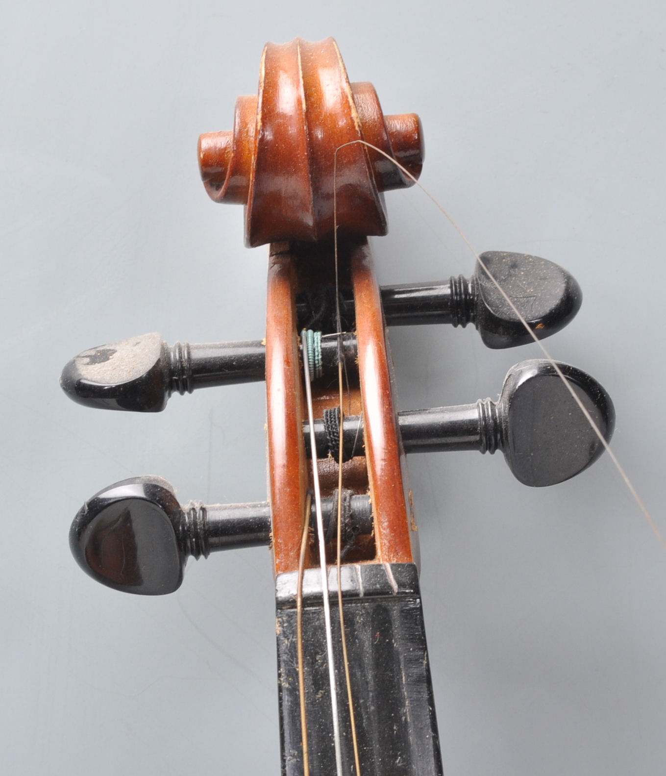 A 20th Century full size violin with two piece bac - Image 8 of 18