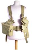 WWII BRITISH ARMY WEBBING SET NAMED TO A CAPTAIN SIMSON