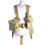 WWII BRITISH ARMY WEBBING SET NAMED TO A CAPTAIN SIMSON