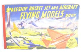 RARE 1950'S BRITISH AVIATION CHILD'S ' FLYING MODELS ' BOOK