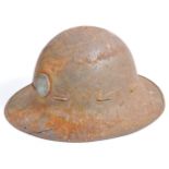 WWII LONDON TRANSPORT UNDERGROUND AIR RAID PRECAUTIONS HELMET