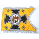 POST WORLD WAR II NAZI REENACTMENT FLAG WITH EAGLE SWASTIKA