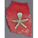 RARE WWII ORIGINAL BRITISH AIRBORNE GURKHA REGIMENT BADGE