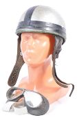 VINTAGE CROMWELL MOTORCYCLE HELMET & GOGGLES