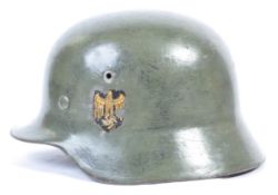 WWII SECOND WORLD WAR GERMAN NAZI M35 STEEL COMBAT HELMET