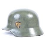 WWII SECOND WORLD WAR GERMAN NAZI M35 STEEL COMBAT HELMET