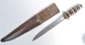 UNUSUAL WWII SECOND WORLD WAR BAYONET CONVERTED TO KNIFE