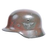 RARE ORIGINAL WWII GERMAN 35 LUFTWAFFE STAHLHELM HELMET