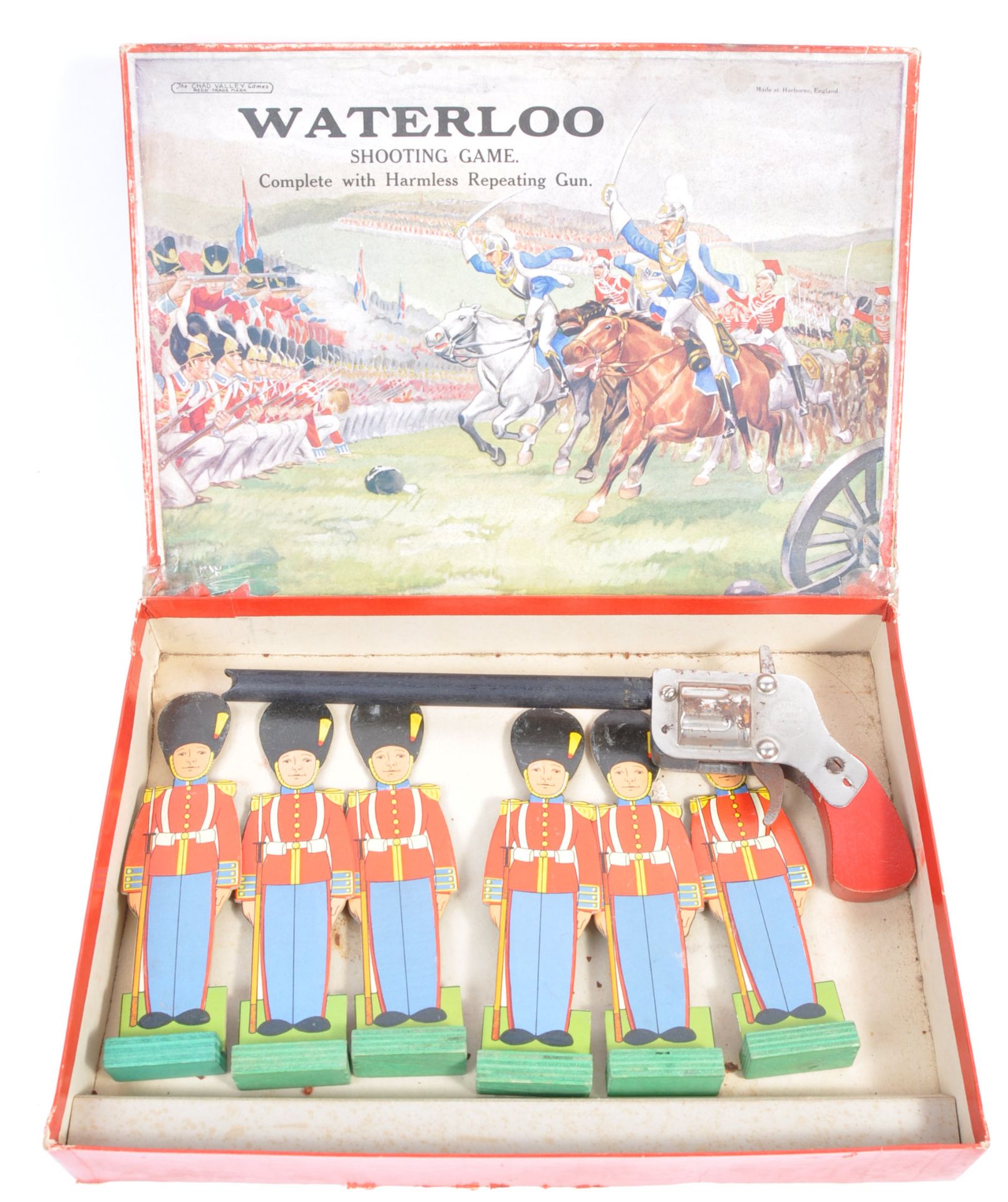 RARE 1940'S CHAD VALLEY ' WATERLOO ' MILITARY BASED SHOOTING GAME