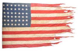 RARE D-DAY RELATED 1944 USS LCI 94 AMERICAN ARMY FLAG