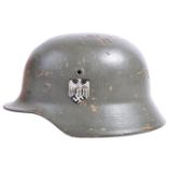 ORIGINAL WWII NAZI GERMAN M35 HEER COMBAT HELMET 1940