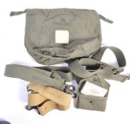 COLLECTION OF WWII US ARMY MEDIC ITEMS - SATCHEL, POUCHES ETC