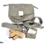 COLLECTION OF WWII US ARMY MEDIC ITEMS - SATCHEL, POUCHES ETC