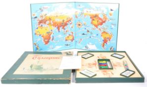 RARE 1930'S FRENCH ' TRAMPING ' SHIPPING RELATED BOARD GAME