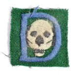 ORIGINAL WWII NO.3 D COMMANDO UNIFORM CLOTH PATCH