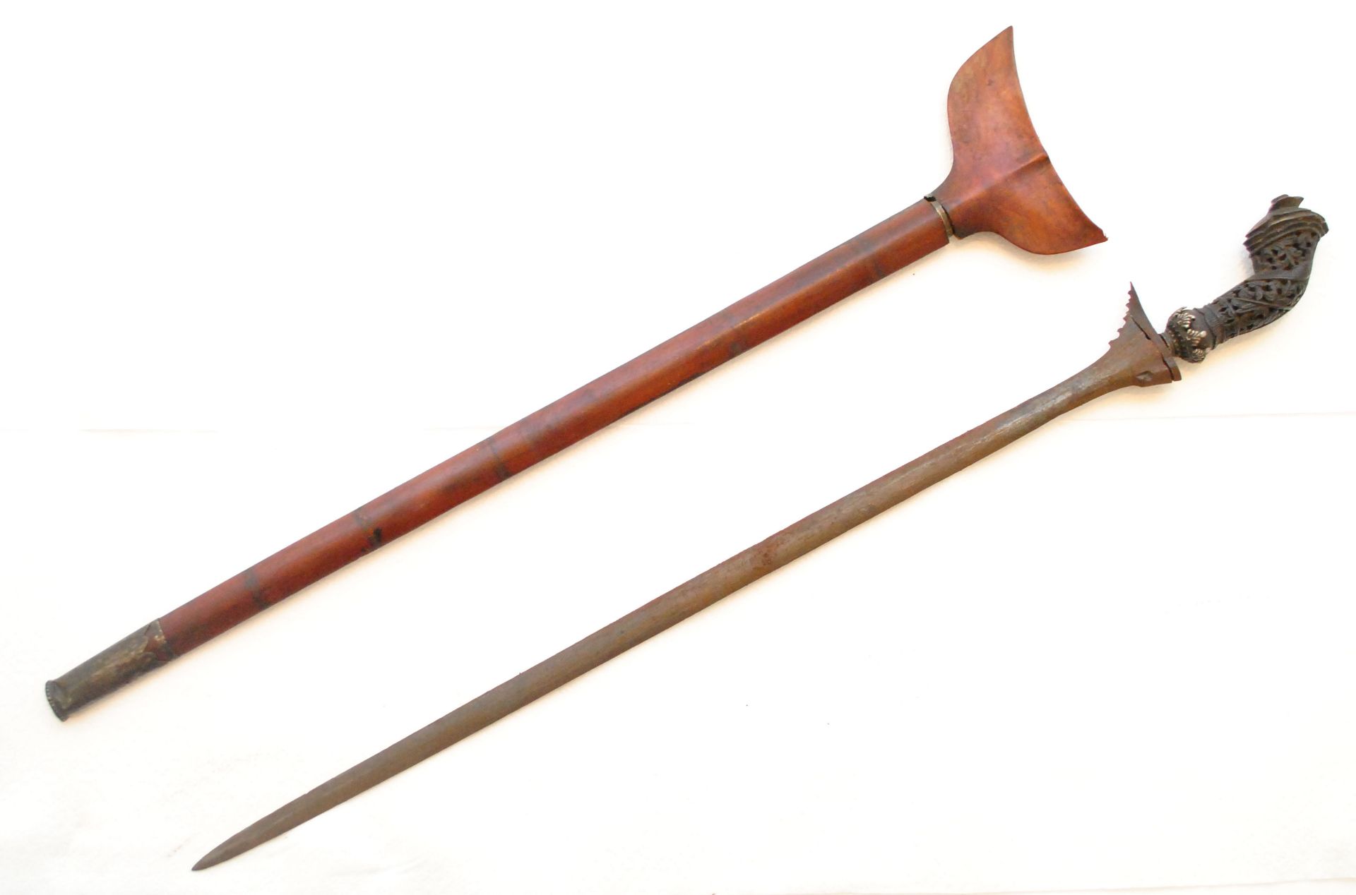 A FINE 29TH CENTURY SUMATRA KRIS / KERIS PANJANG SWORD - Image 2 of 6