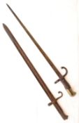 TWO 19TH CENTURY ANTIQUE RIFLE BAYONETS