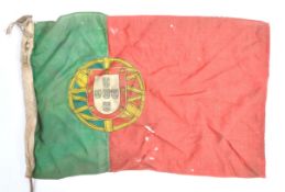 WWI FIRST WORLD WAR FLAG FROM ACORIANO U-BOAT SUNK SHIP