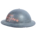 RARE WWII LONDON COUNTY COUNCIL AMBULANCE BRODIE HELMET