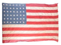 RARE ORIGINAL WWII AMERICAN FORCES IN ITALY BATTLE FLAG