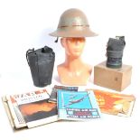 COLLECTION OF WWII HOME FRONT CIVIL DEFENSE ITEMS