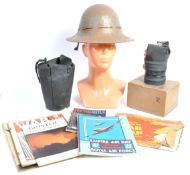 COLLECTION OF WWII HOME FRONT CIVIL DEFENSE ITEMS