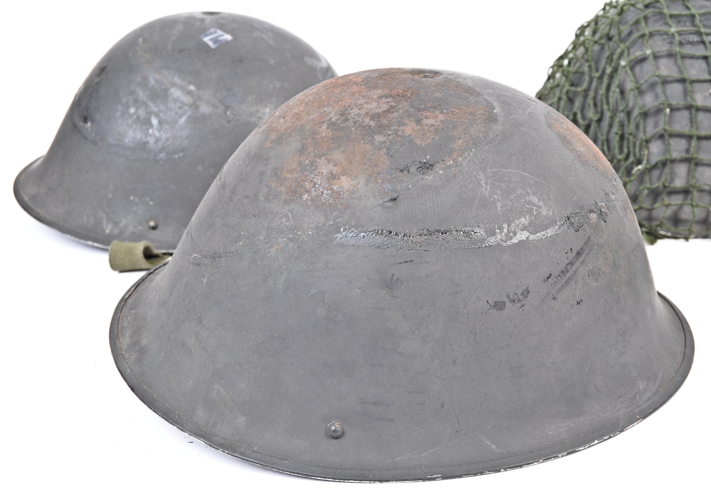 COLLECTION OF WWII PATTERN BRITISH ARMY TURTLE HELMETS - Image 5 of 6