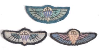 COLLECTION OF WWII BRITISH AIRBORNE SAS QUALIFICATION WINGS PATCHES