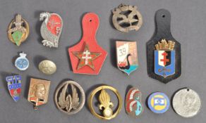 WWII RELATED ENAMEL BADGES - CIVIL DEFENCE, FREE FRANCE ETC