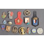 WWII RELATED ENAMEL BADGES - CIVIL DEFENCE, FREE FRANCE ETC