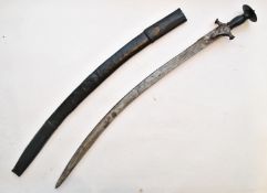 18TH / 19TH CENTURY INDIAN TULWAR SWORD AND SCABBARD