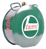 UNUSUAL TIN CIRCULAR OIL CAN FOR CASTROL