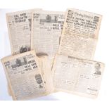 COLLECTION OF ORIGINAL WWII RELATED NEWSPAPERS