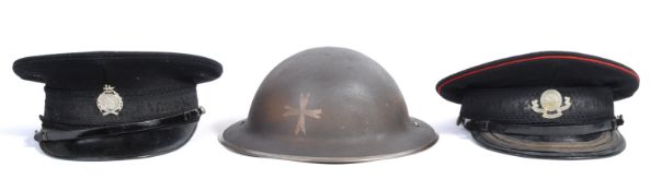 WWII ST JOHN'S AMBULANCE OFFICER COLLECTION - BRODIE & CAPS